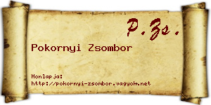Pokornyi Zsombor névjegykártya